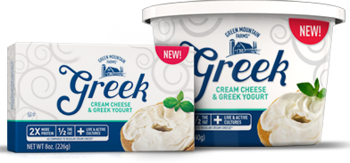 Greek cream cheese debuts at Walmart healthy food packaging